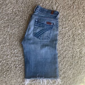 7 for all man kind cut off Bermuda shorts